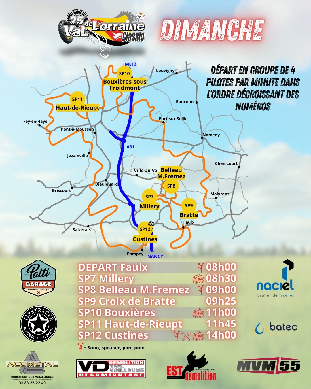 Programme du dimanche